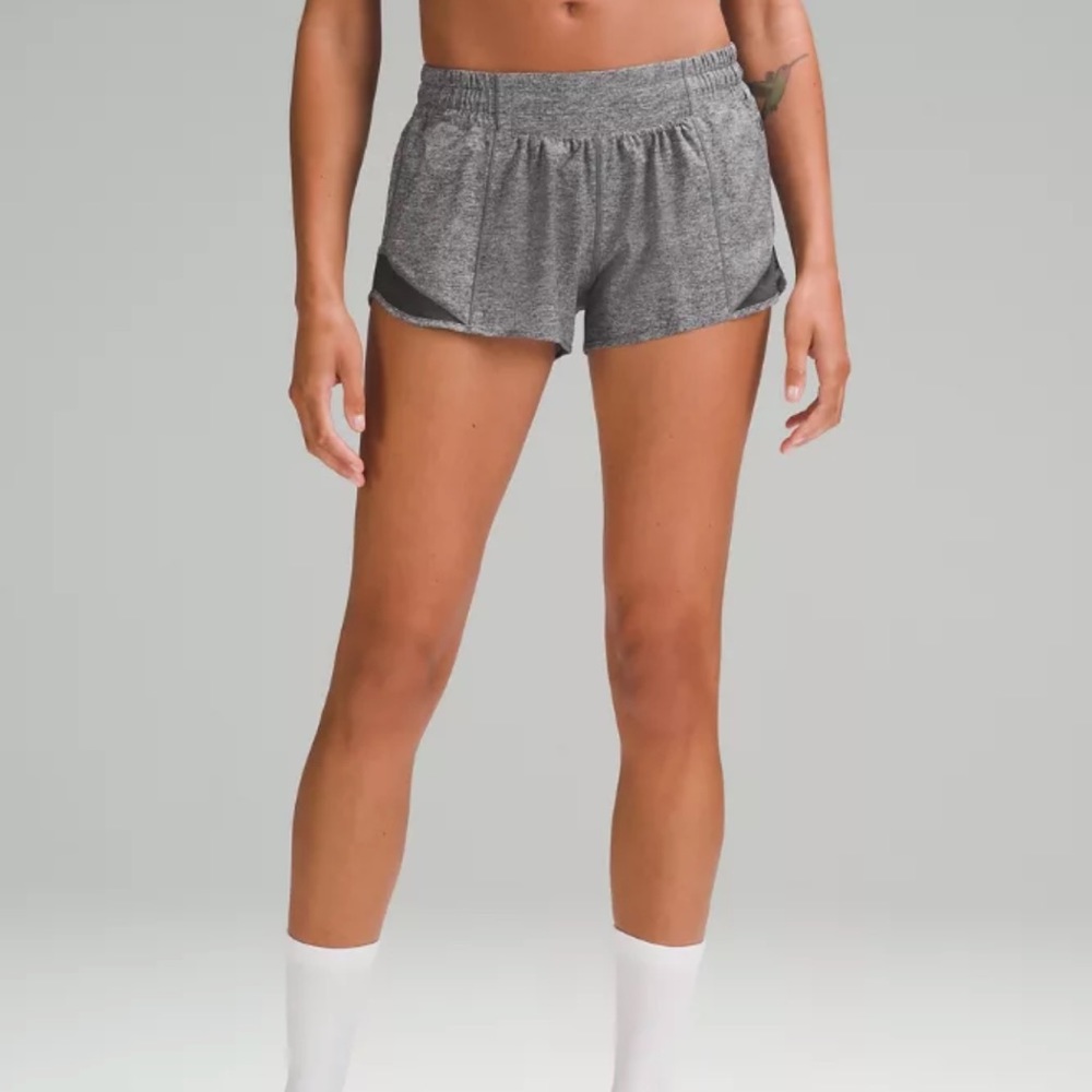 lululemon grey hotty hot shorts